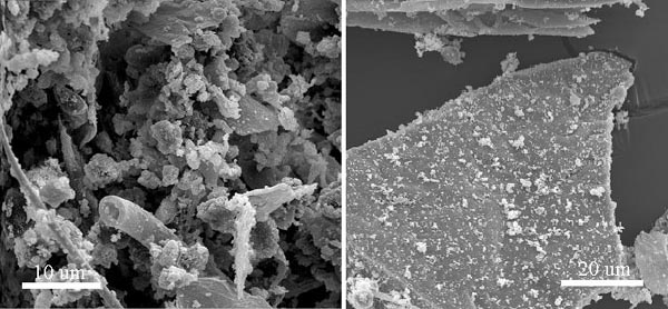 Fig. 7: SEM images of dust